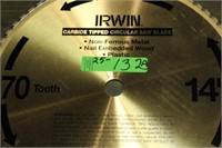 Irwin 14"/70T Carbide Saw Blade
