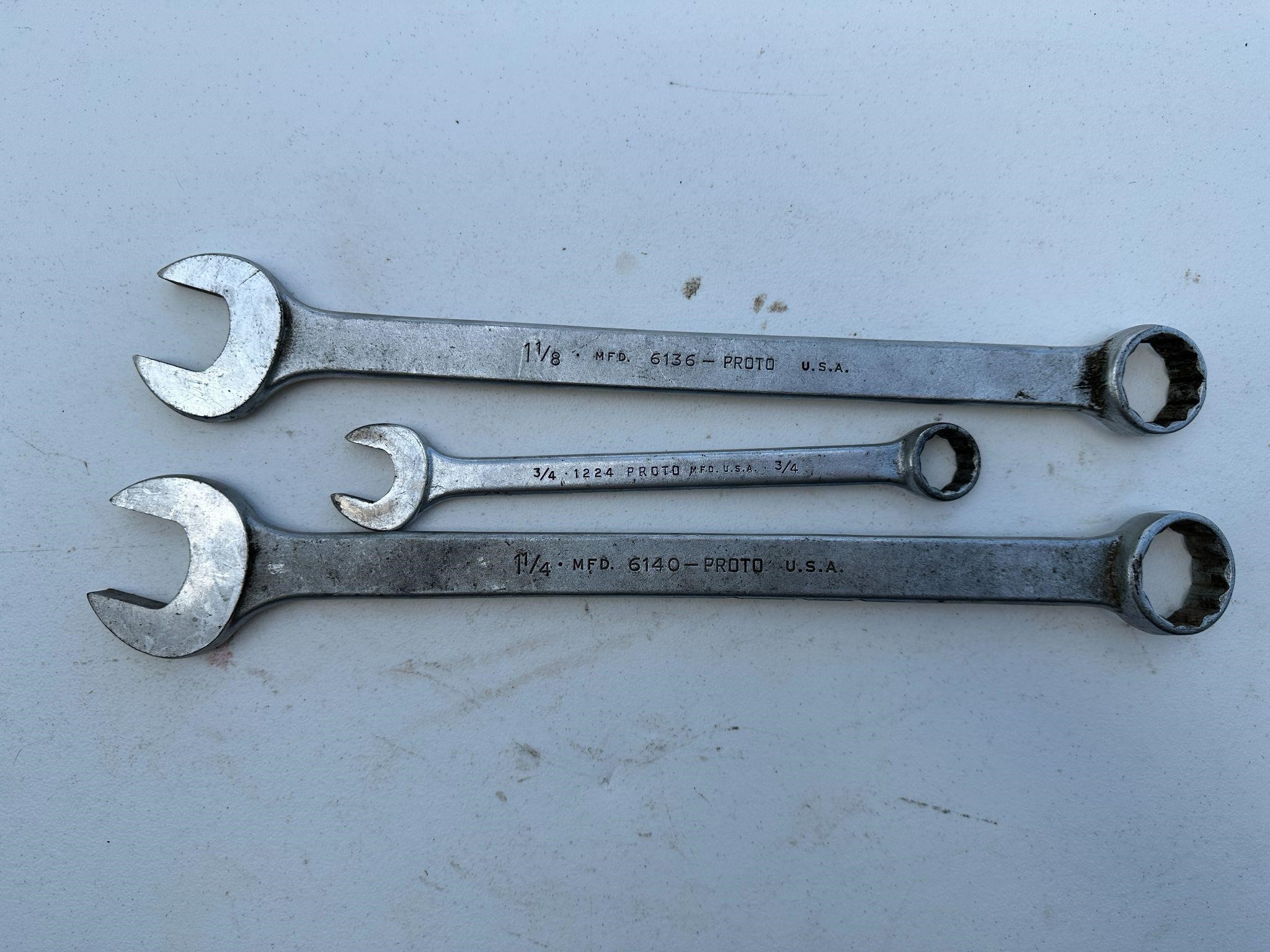 3pc Proto Wrench Lot