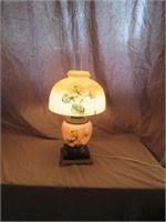 ELECTRIFIED LAMP HAND PAINTED SHADE