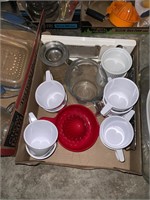 box lot of misc. kitchen items