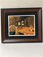 Framed “Wine & Cheese” Italy photography print