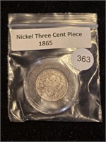 1865 Nickel Three-Cent Piece