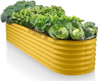 9-in-1 Yellow Steel Raised Garden Bed