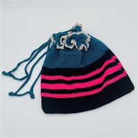 70's Crochet Bag/Drawstring
