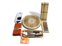 Laguiole Steak Knives, Napkins, mandolin slicer