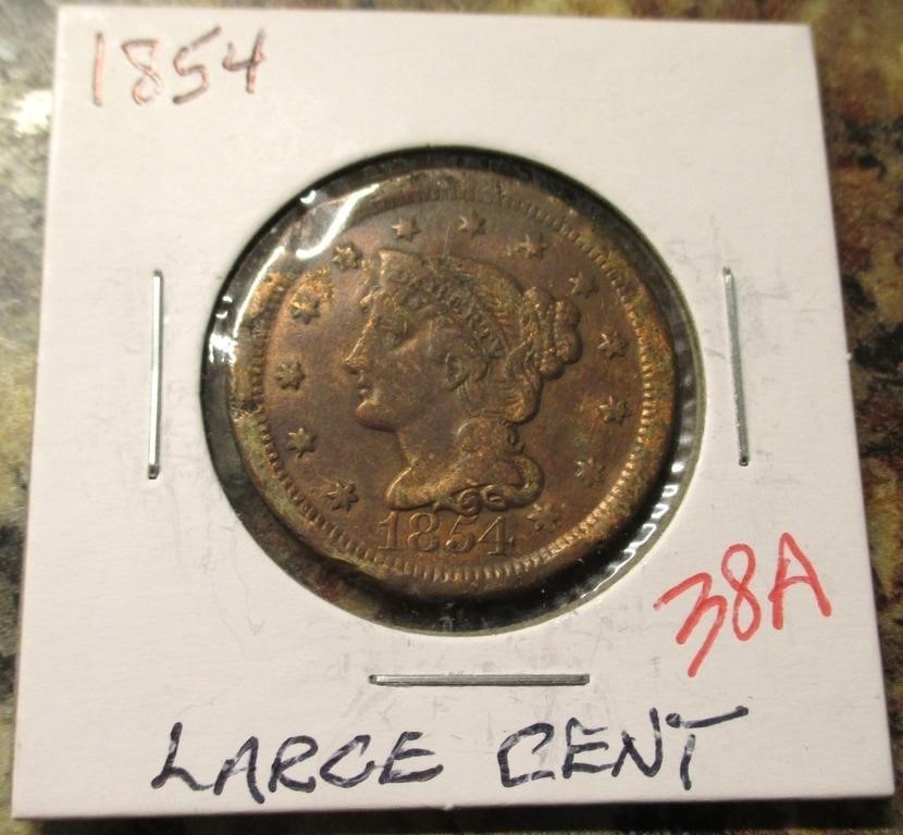 1854 Large Cent