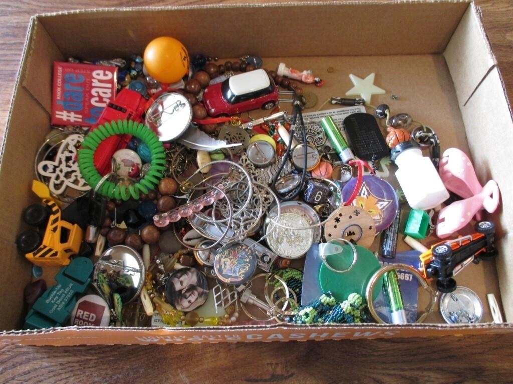 Flat of Costume Jewelry & Misc