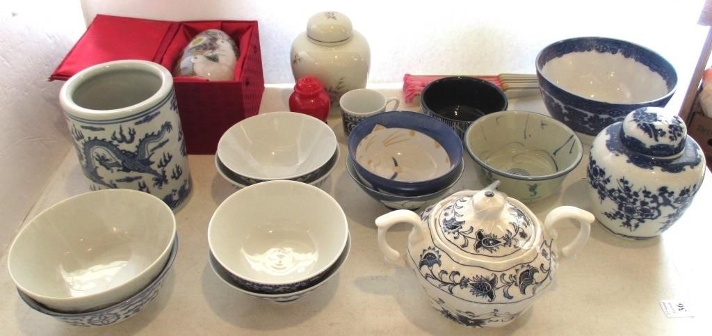 Group of Blue & White & Misc Oriental China