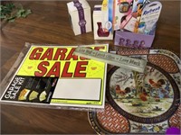 GARAGE SALE SIGNS, SENTSY, TRAY ,