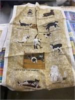 Dan dee Linen cat tea towel
