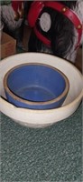 2 crock bowls