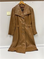 Vintage Dan Di Modes Genuine Leather Trench Coat