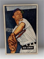 1951 Bowman #53 Bob Lemon HOF Cleveland Indians