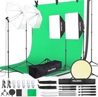 RALENO\xae Photography Lighting Kit, 8.5 x 10ft