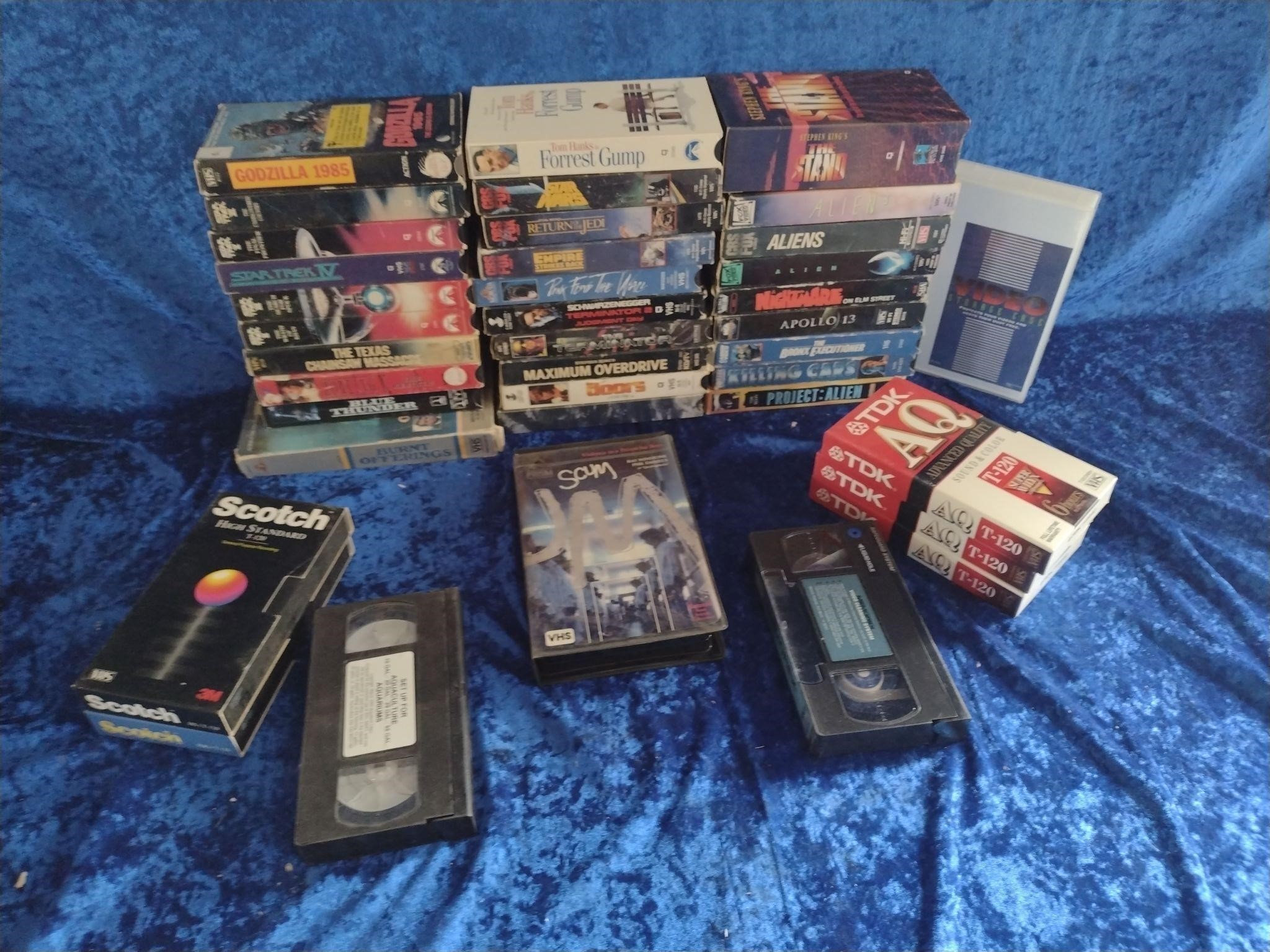 VHS MOVIES STAR TREK TERMINATOR ALIEN STAR WARS