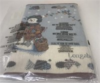 13 x 72 snow friend table runner