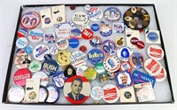 LARGE LOT OF VINTAGE ELECTION BUTTONS AND MORE