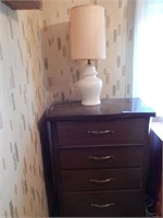 Dressers and lamp