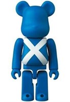 Bearbrick 100% Blue "FLAG" w/Cert & Display Case