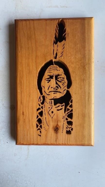 Indian Wood Cut Out Art Piece