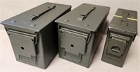 P - LOT OF 3 AMMO BOXES (Q7)