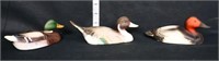 Lot of 3 small duck decoys