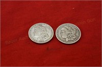 (2) Morgan Silver Dollars - 1879, 1900o