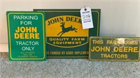 John Deere License Plate, 2 John Deere Signs