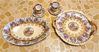 Love story hand painted Germany dishes and tea