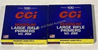 No 250 CCI Magnum Large Rifle 200 Primers