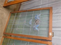 FRAMED STAINED GLASS WINDOW