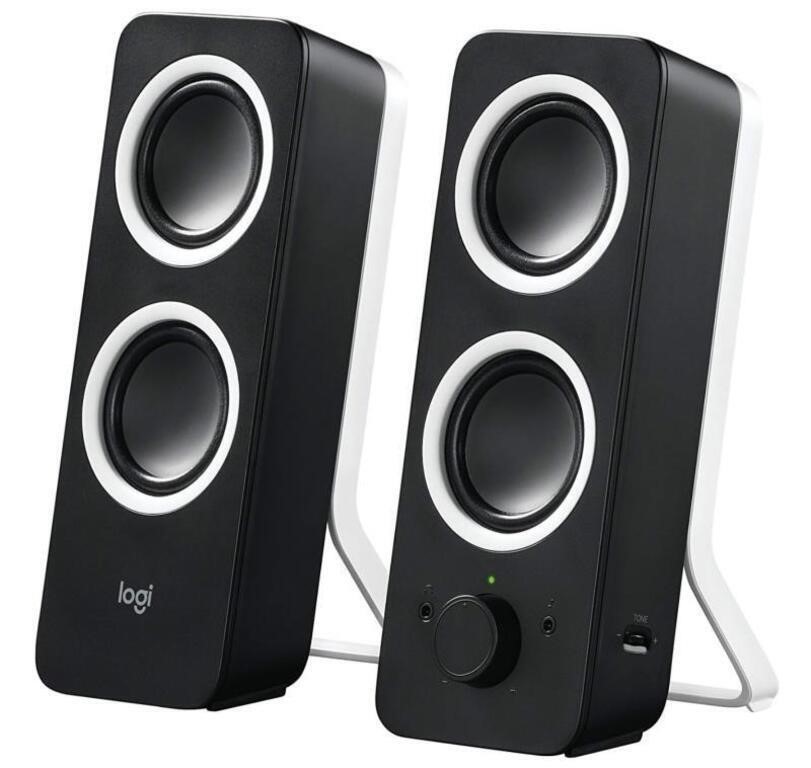 $60-Logitech Z200 PC Speakers, Stereo Sound, 10 Wa