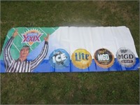 3 Miller Beer Banners Lite Lite Ice MGD MGD Light