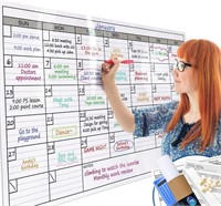 Dry Erase Monthly Laminated Jumbo Whiteboard