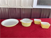 Pyrex casserole and miscellaneous