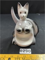 Ceramic Kangaroo Valet-Chipped