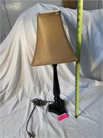 Black thin lamp with shade