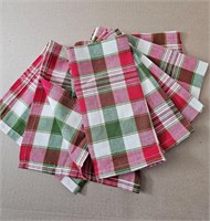 6pc Plaid Napkin Cotton Set