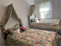 Pair of Thomasville Twin Bedspreads and More