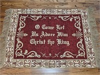 Christmas Carol Area Rug is 64 x 41"