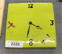 Lillian Vernon ceramic green clock