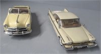 (2) Die cast cars includes 1959 Plymouth Fury,