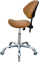 FRNIAMC Adjustable Saddle Stool Chair (Camel)