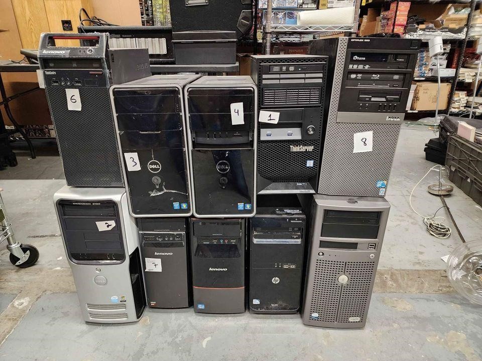 Desktop Computers PCs, 10 units i3 i5 and others