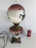 Round Globe Top Electrified Oil Lamp