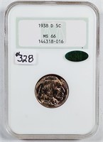 1938-D  Buffalo Nickel   NGC MS-66 CAC