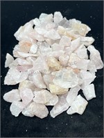 Rose Quartz fragments 2lbs bagged