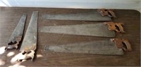 Lot of 5 Vintage Hand Saws