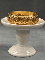 Pakula stamped goldtone vintage bracelet