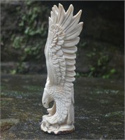 Stunning Hand Carved Antler Eagle